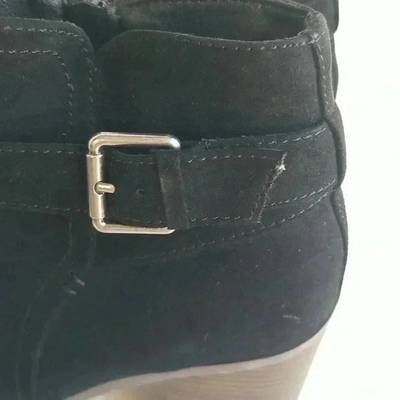 Universal thread Black vegan suede inner zip booties 10 - Picture 5 of 10